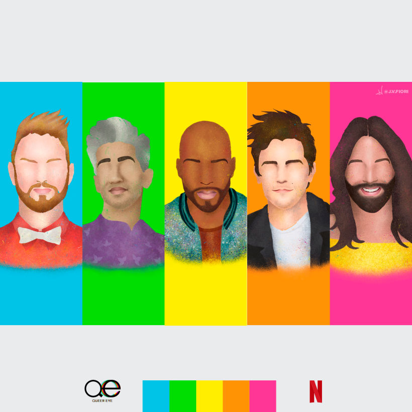 The Fab Five, from Netflix's Queer Eye 0