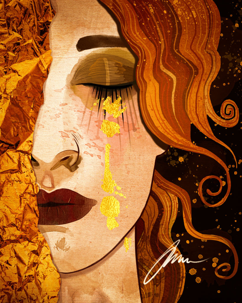 Releitura - Freyas /Golden Tears - Gustav Klimt 0