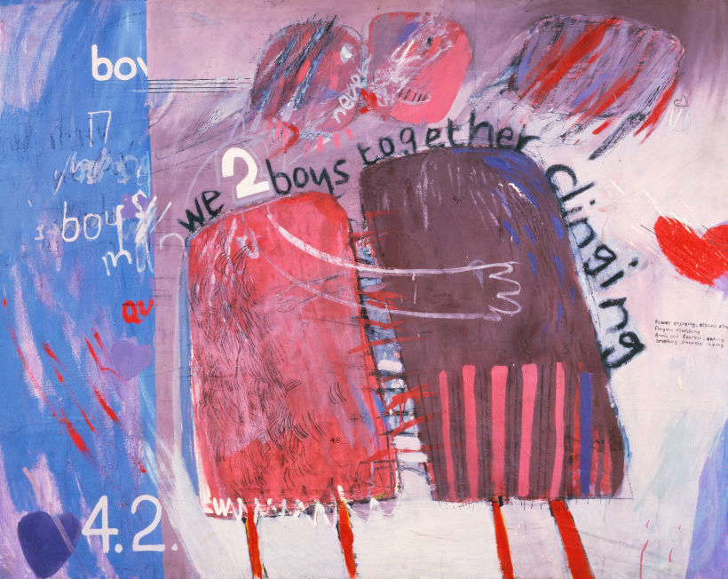 We Two Boys Together Clinging, 1961, David Hockney