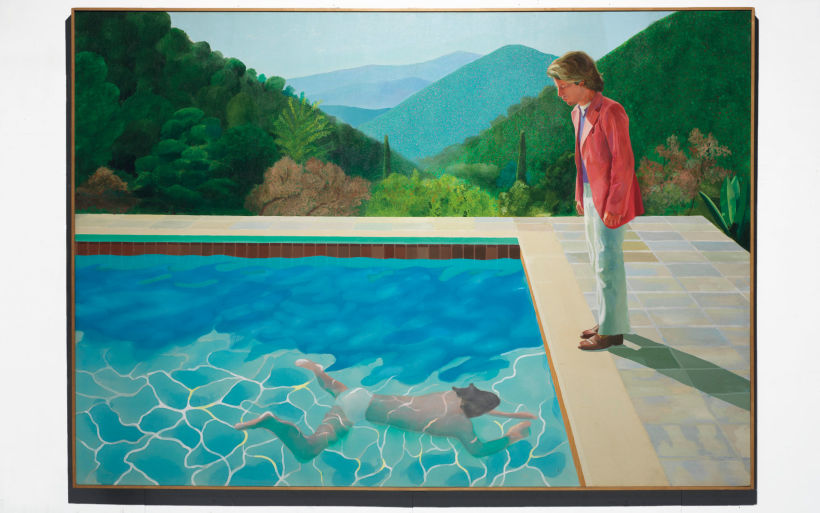 Portrait of an Artist (Pool with Two Figures), 1972, by David Hockney