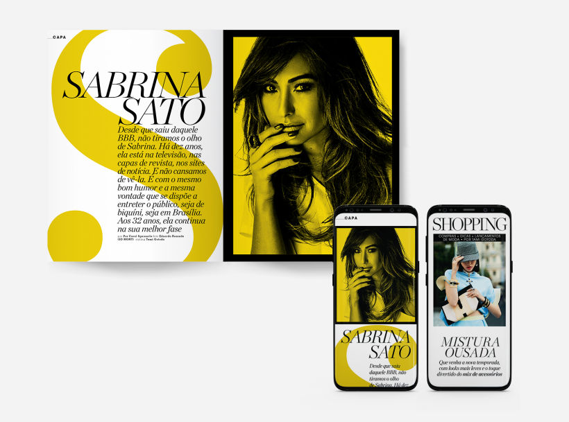 Project for the first edition of Marie Claire for iPhone.