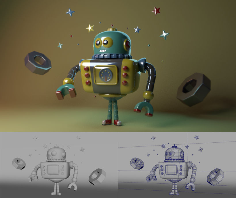 Mi Proyecto del curso: Introducción a la creación de personajes y modelado 3D con Maya 1