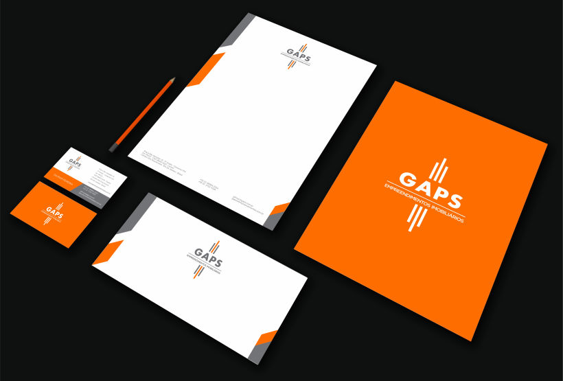 Meu projeto do curso: Design de logos: do conceito à apresentação · GAPS · Empreendimentos Imobiliários 2