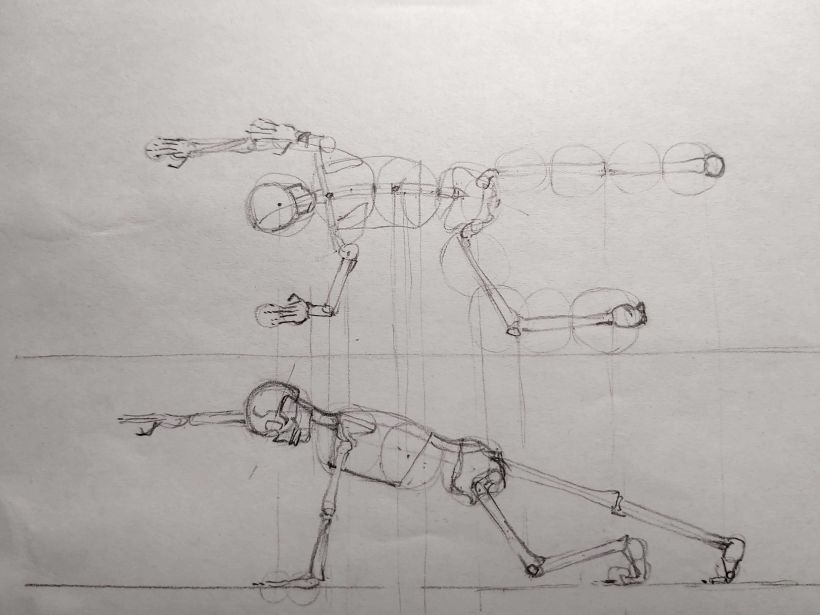 Mi Proyecto del curso: "Dibujo anatómico para principiantes". Un Vitruvio usando las proporciones que nos indicó ZURSOIF 3