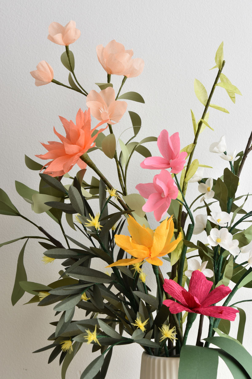 Paper flower arrangement 1