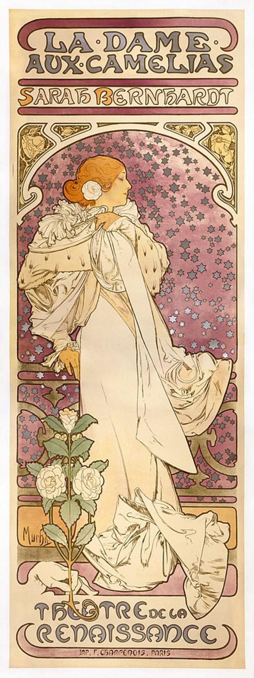 Póster para "La Tosca" con Sarah Bernhardt (1898)