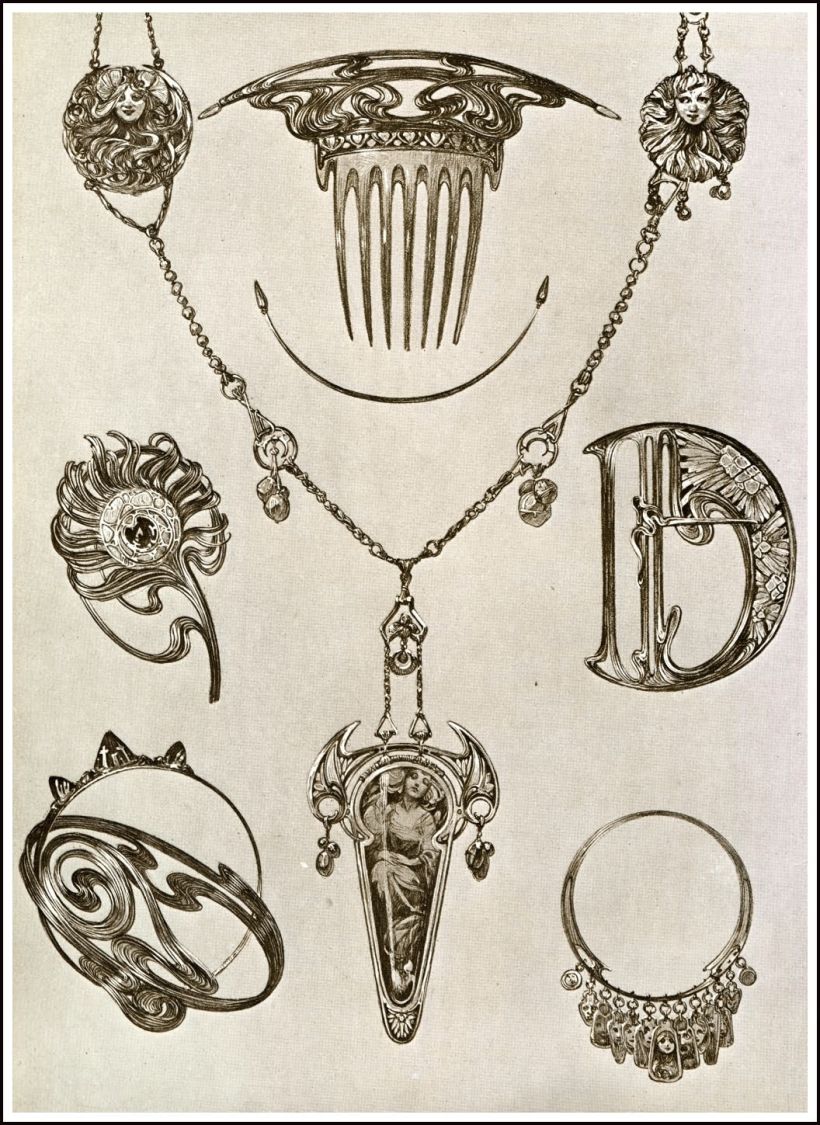 Diseños de joyería, Alphonse Mucha (1901)