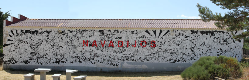 Mural en Navadijos. Sierra de Gredos. 1