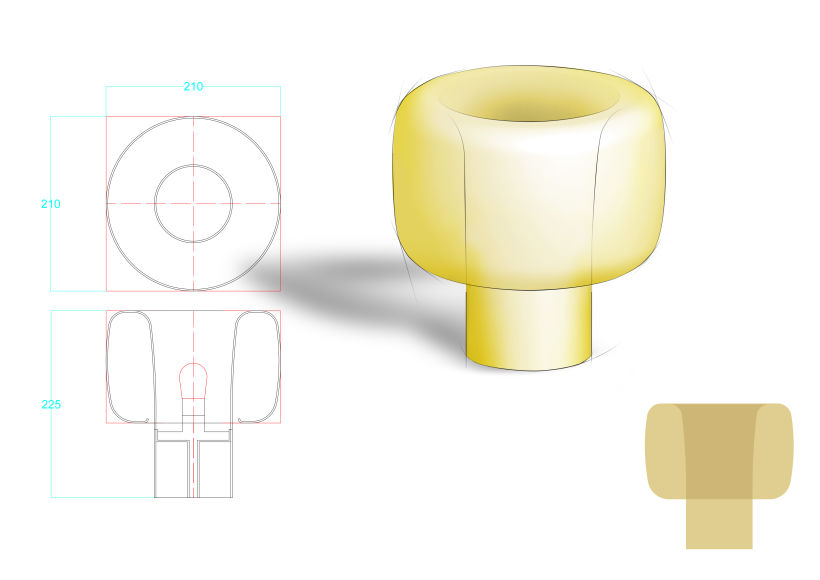 Lámpara Maskor - Impresión 3D 3