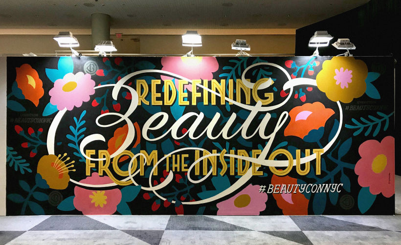 Murais pintados para a Beautycon em NYC 0