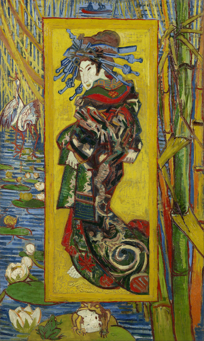 Cortesana (a partir de Eisen), Vincent van Gogh (1887)