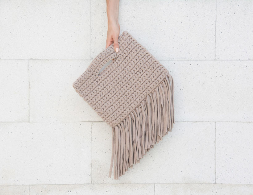Crocheted bag, Binge Knitting