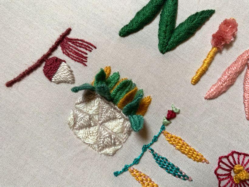 My project in Introduction to Raised Embroidery course 2