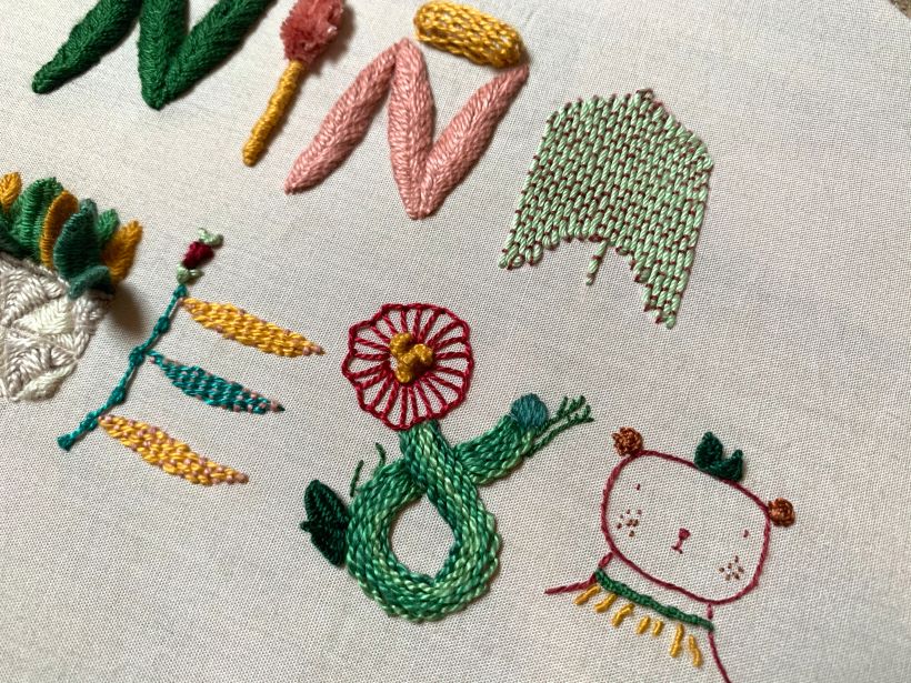 My project in Introduction to Raised Embroidery course 3