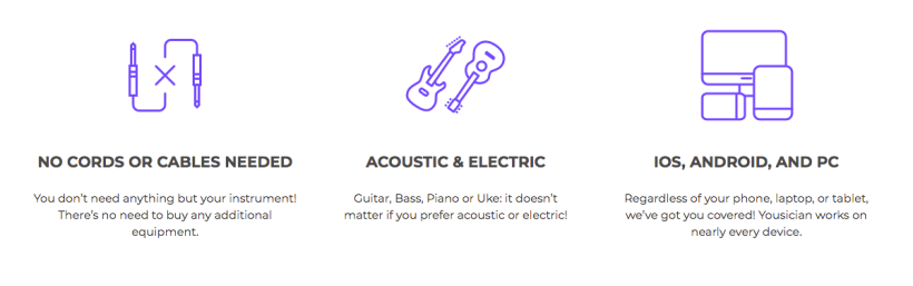 Yousician ofrece opciones para aprender a tocar instrumentos acústicos o eléctricos