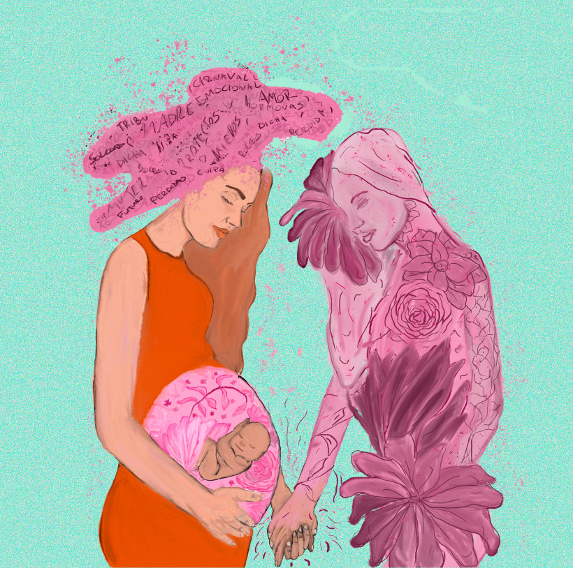 Trabajo realizado para póster de acompañamiento materno -1