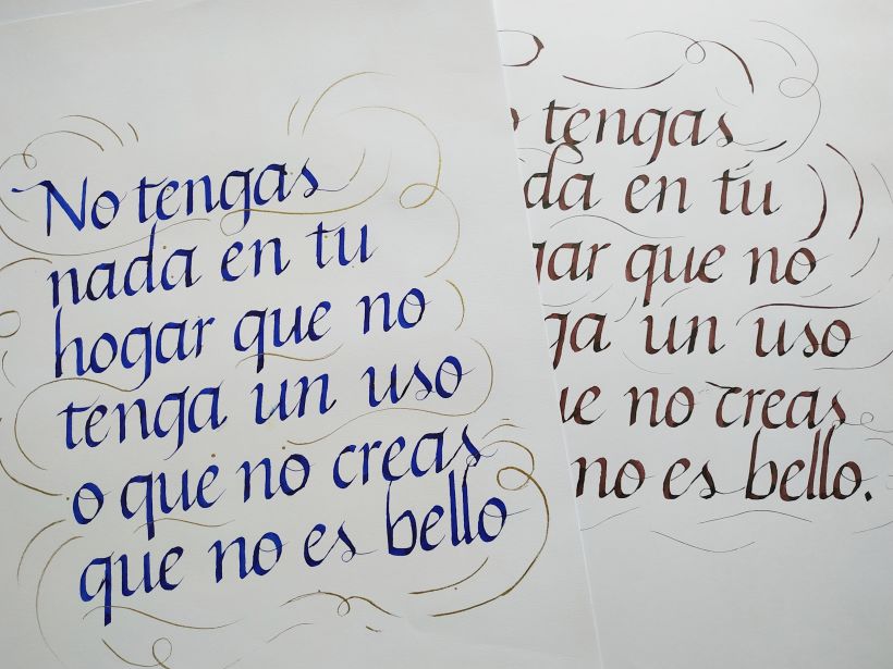 Mi Proyecto del curso: Introducción a la caligrafía itálica 1