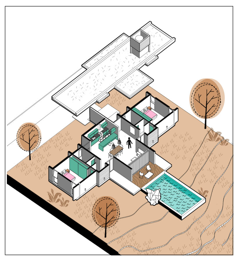 Mi Proyecto del curso: Ilustración digital de proyectos arquitectónicos 1