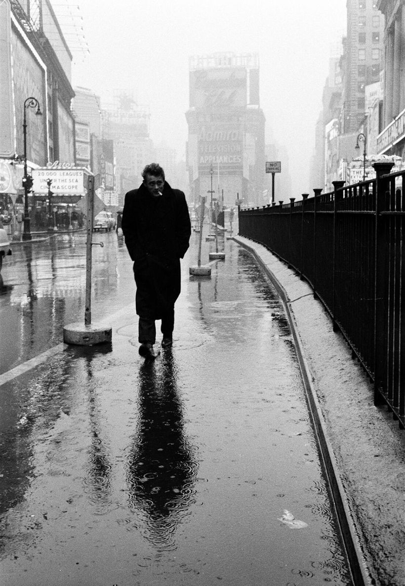 James Dean en Times Square (Dennis Stock, 1955)