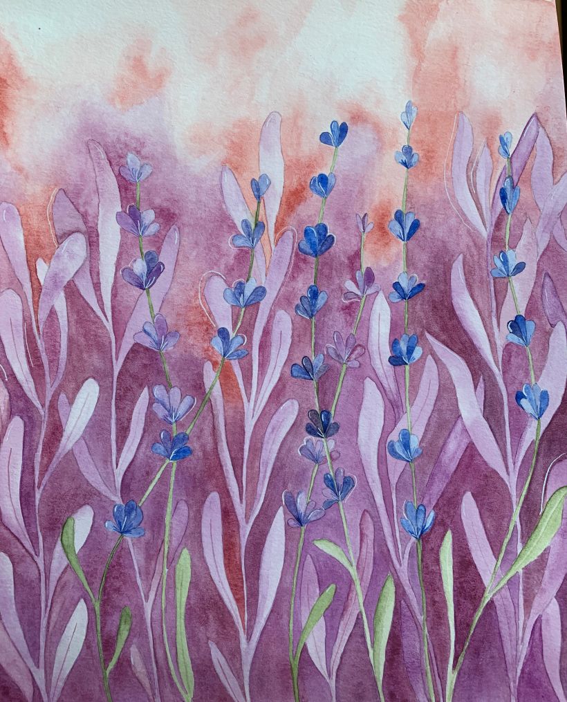 My project in Negative Watercolor Painting for Botanical Illustration course 2