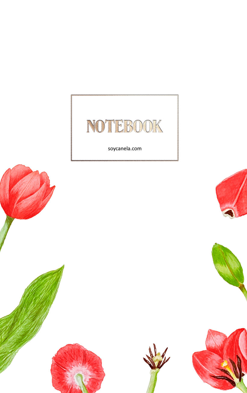 Cuaderno con Tulipán