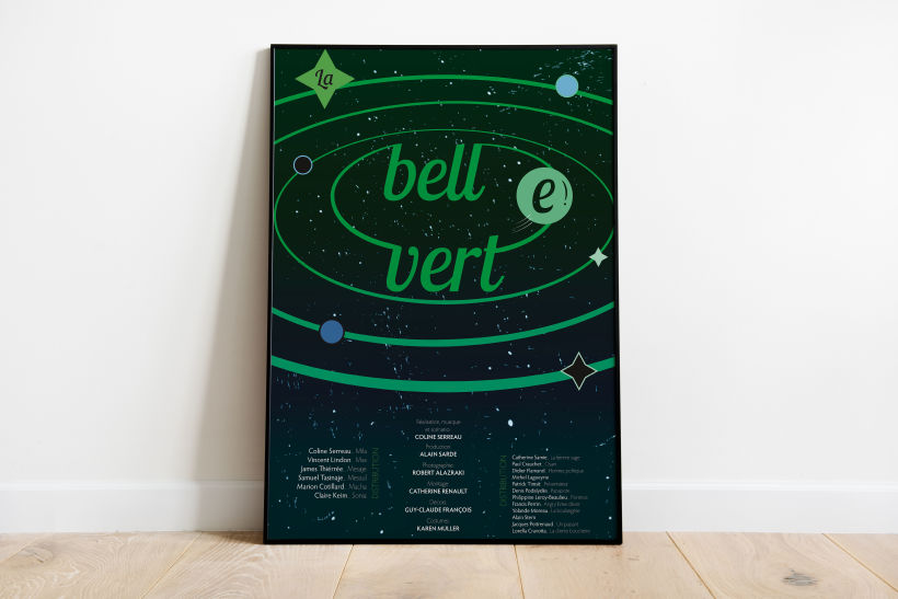 La Belle Verte: cartel tipografico para el curso de BlueTypo 1