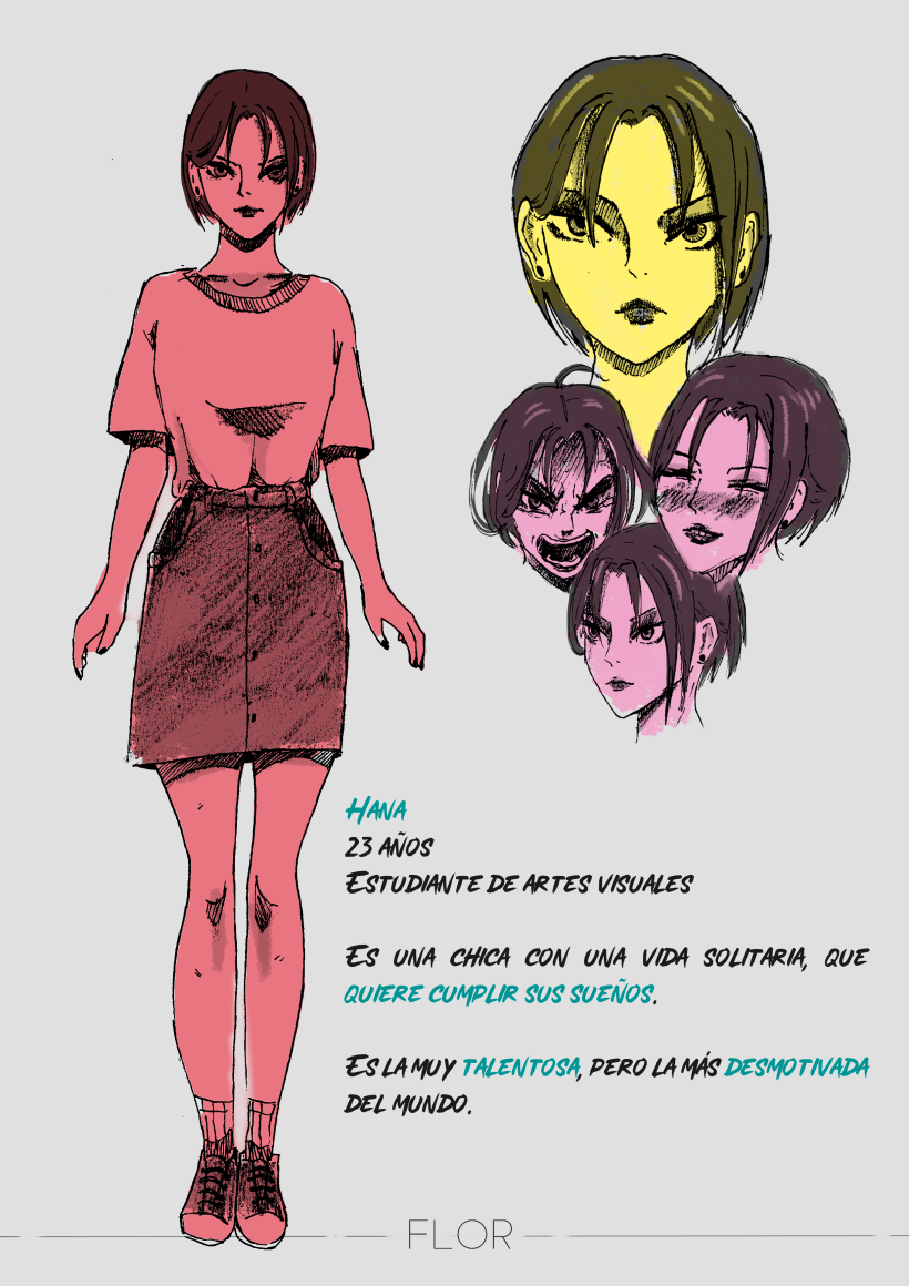 Mi Proyecto del curso: Creación de personajes manga HANA 1