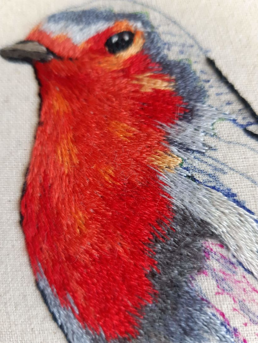 Mi Proyecto del curso: Pintar con hilo: técnicas de ilustración textil 5