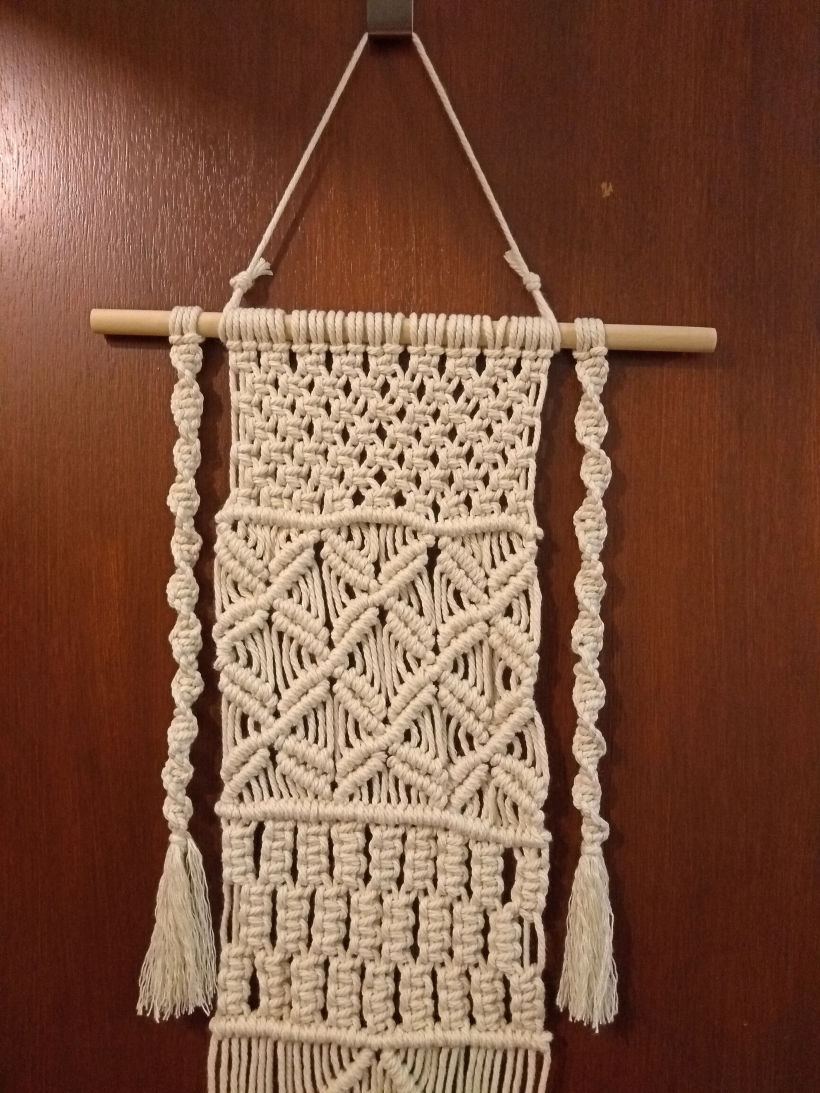 My project in Macramé: Basic and Complex Knots course 1