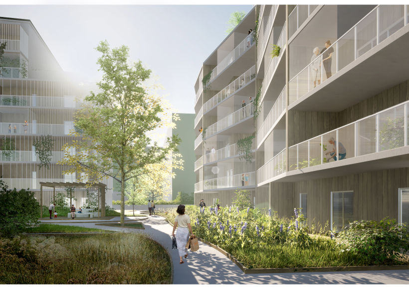 Competition, residential area in Karlstad, Sweden. 0