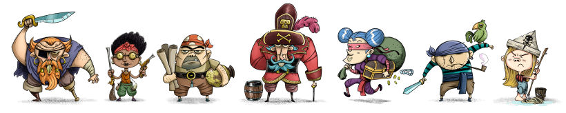 CHARACTERS DESIGN: PIRATES 7