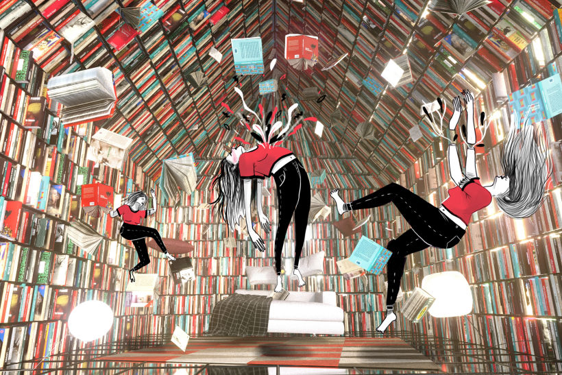 Los libros nos hacen levantarnos y flotar.