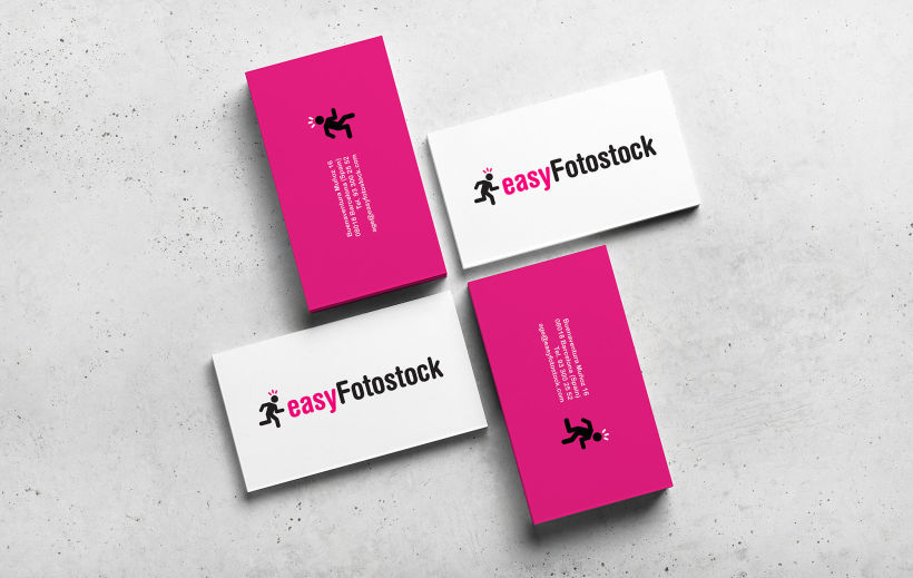 Diseño de logotipo e imagen corporativa de la submarce Easy Fotostock de Age Fotostock