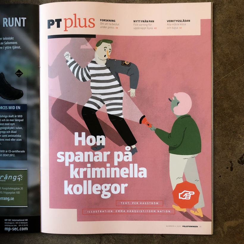 Editorial illustrations: Polistidningen 1