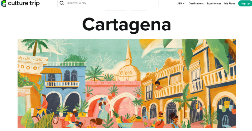 Cabezote de Cartagena para Culture Trip 