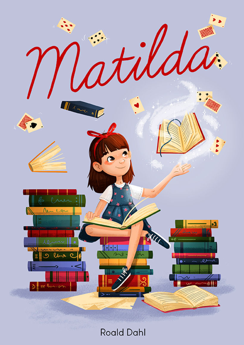 Matilda - diseño de personajes y portada 1