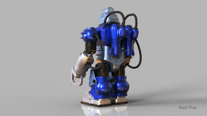 Introducción al modelado hard surface: Robot 2