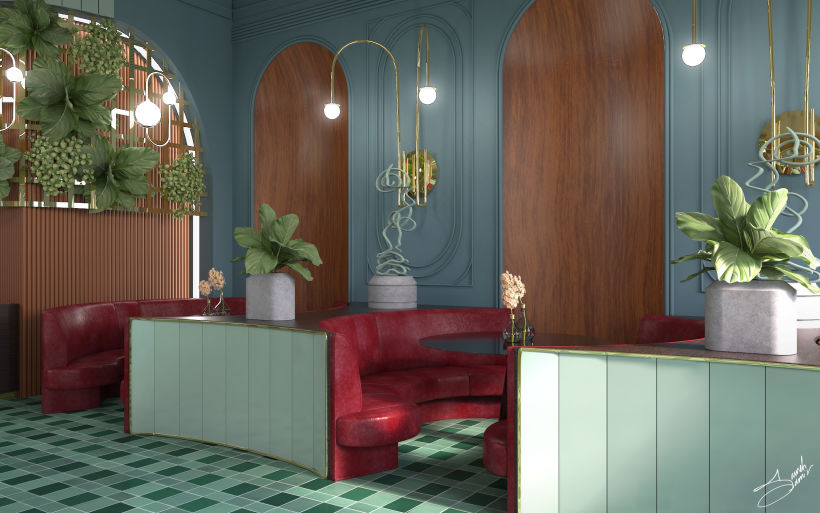 My project in Interior Design for Restaurants course 2