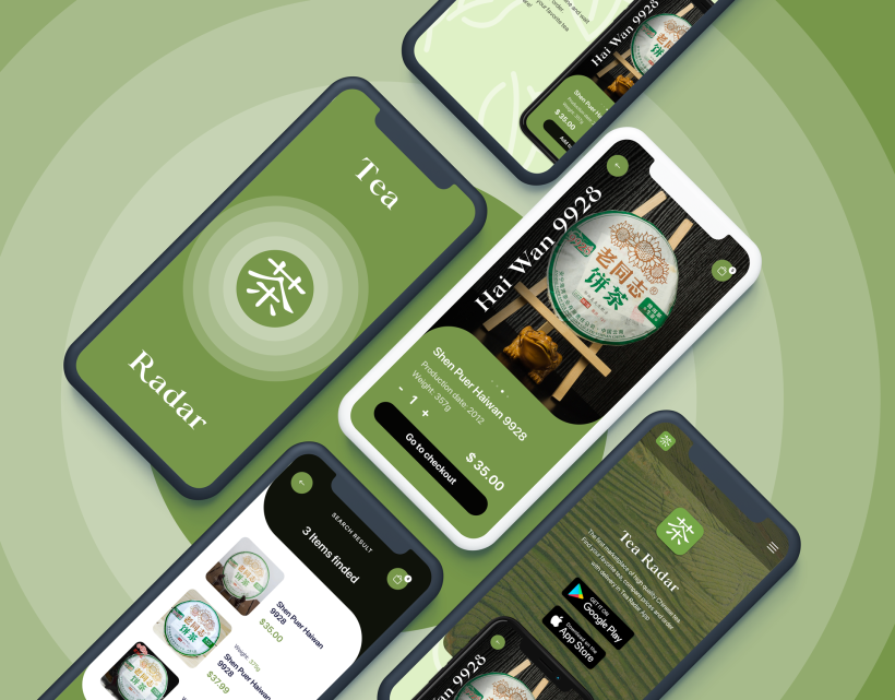 Tea Radar Mobile App & Promo Page