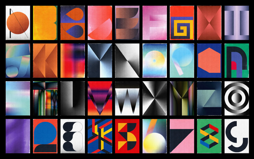 36 days of Type vol.7 Geometrical Abstraction 0