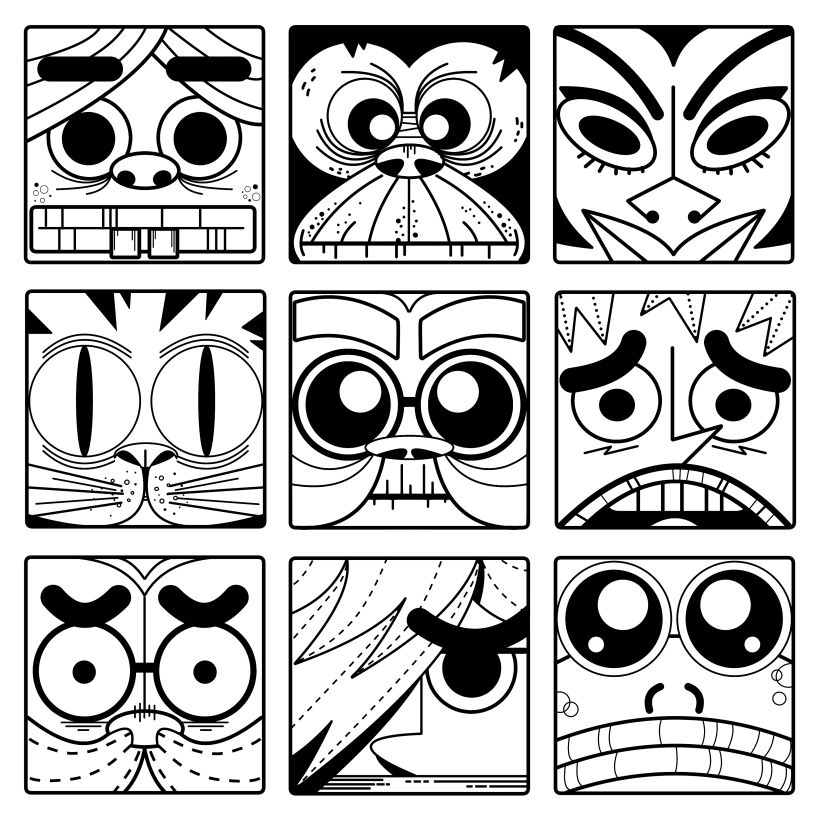 FACES PATTERN 2