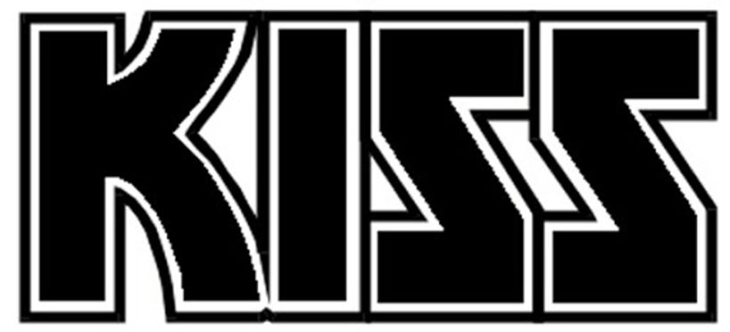 Versión alemana del logo de Kiss