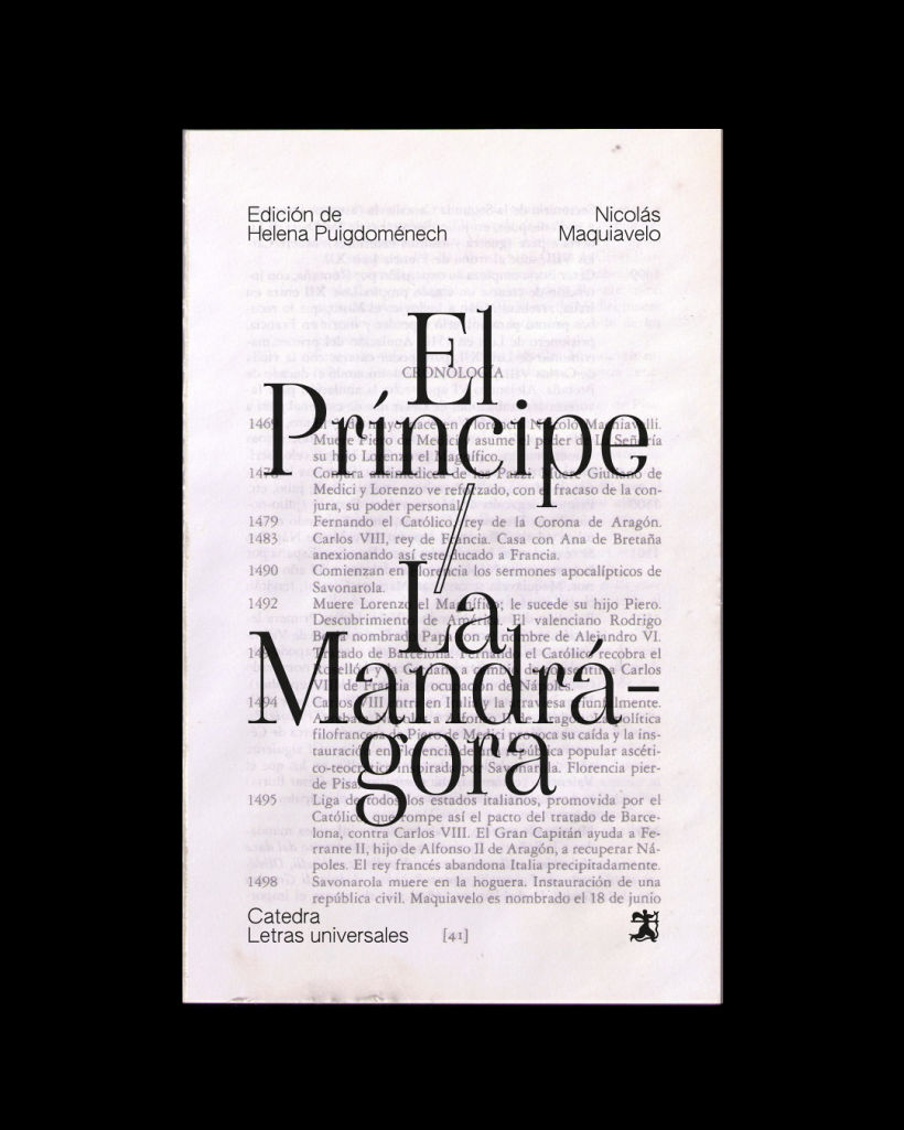 Cubierta para El príncipe/La Mandrágora (proyecto ficticio) 0