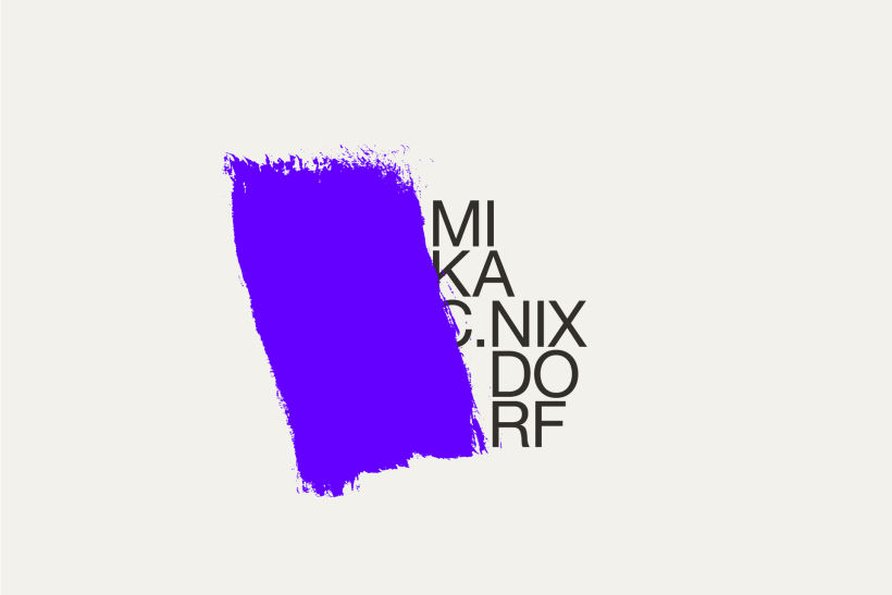 Visual Identity for Mika C. Nixdorf 9