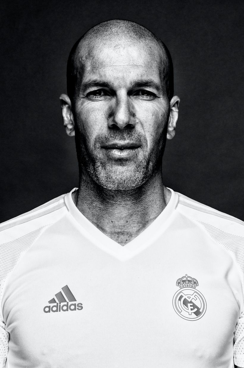 Retrato al Futbolista Zinedine Zidane. ©Jeosm