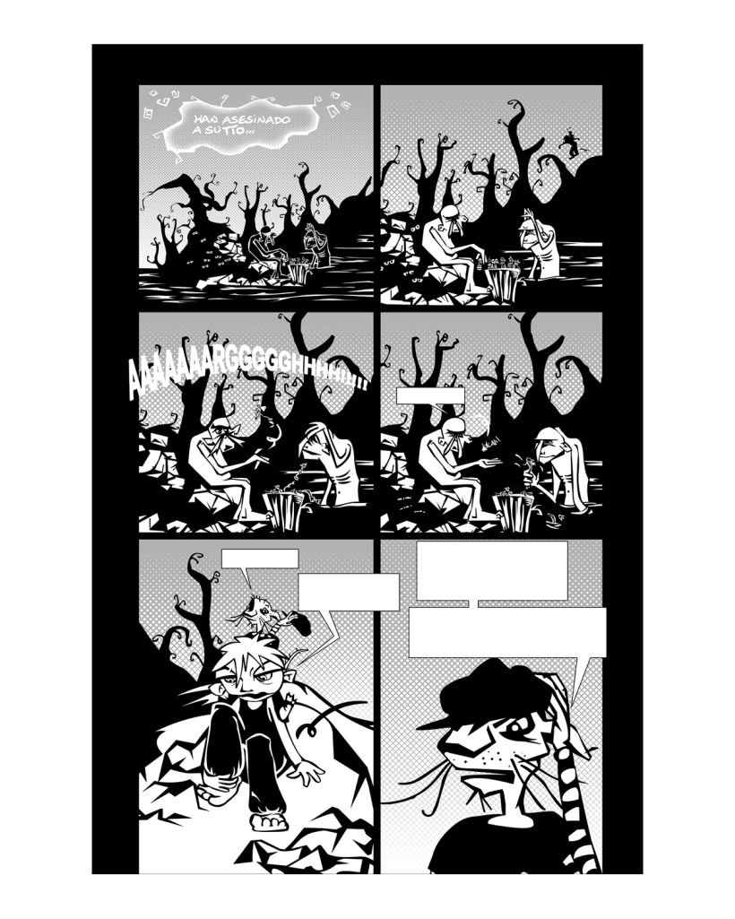Dibujo y tinta páginas cómic Fanhunter Final Conflict 2 0