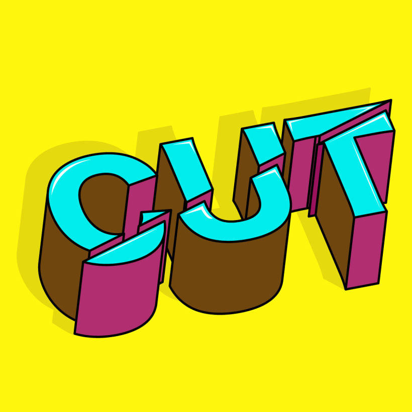 Ilustración Diseño Lettering CUT 0