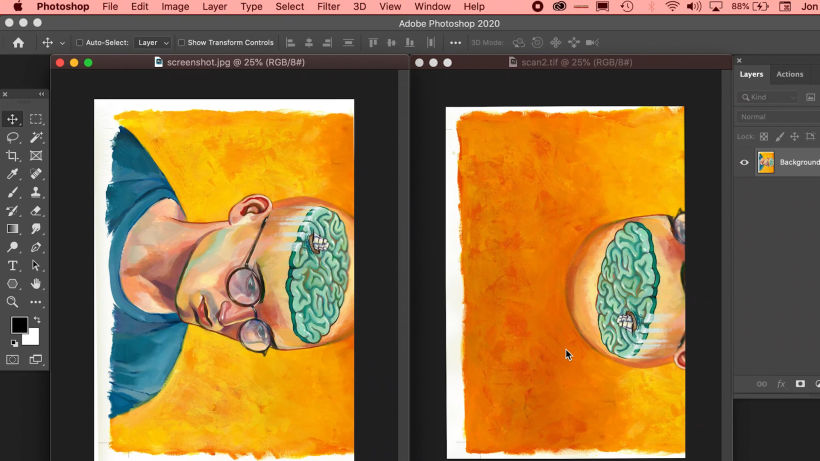 Tutorial Photoshop: cómo escanear y ajustar arte final 3