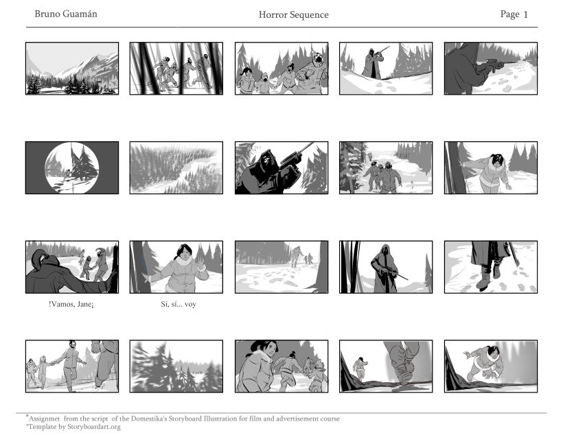 Mi Proyecto del curso: Ilustración de storyboards para cine y publicidad 0