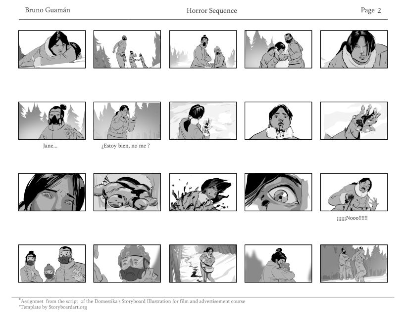Mi Proyecto del curso: Ilustración de storyboards para cine y publicidad 1